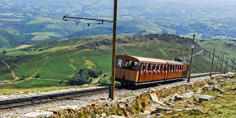 Absorbing incredible views from Le Petit Train de la Rhune