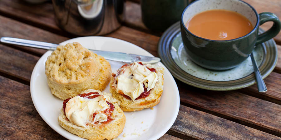 Savouring a traditional Devon cream tea